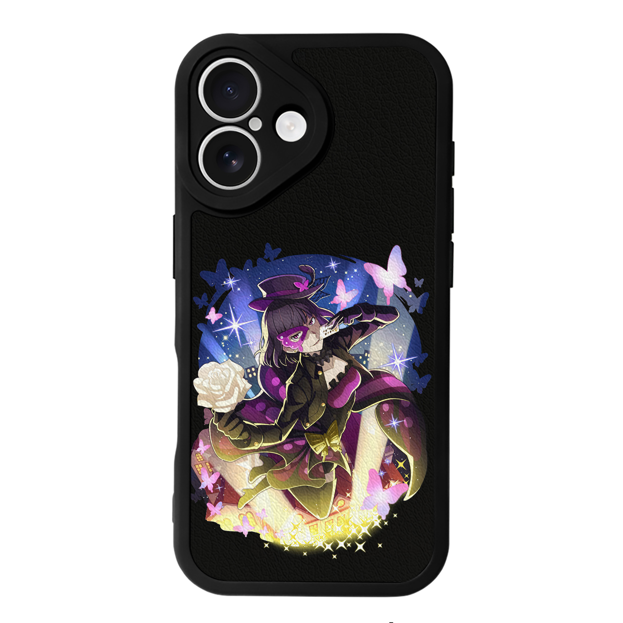 （画像用） 文豪ストレイドッグス Bungo Stray Dogs 【iPhone 16シリーズ対応】シリコンスマホケース（レザー調） 材質：シリコン
